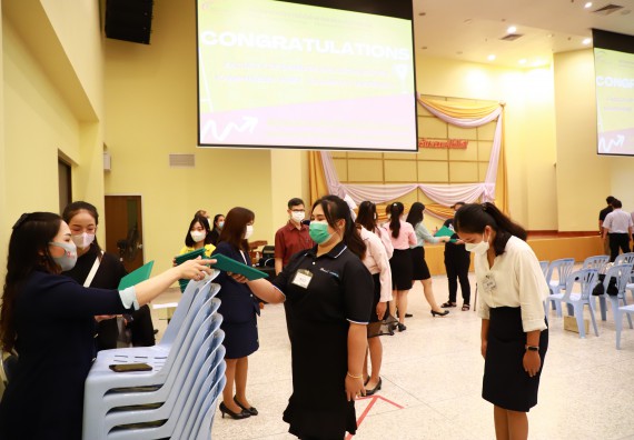 ภาพกิจกรรม  บรรยากาศการฝึกซ้อมพระราชทานปริญญาบัตรประจำปี 2565 กลุ่มย่อย คณะวิทยาศาสตร์และเทคโนโลยีมหาวิทยาลัยราชภัฎกำแพงเพชร