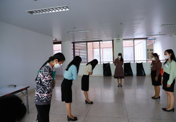 ภาพกิจกรรม  บรรยากาศการฝึกซ้อมพระราชทานปริญญาบัตรประจำปี 2565 กลุ่มย่อย คณะวิทยาศาสตร์และเทคโนโลยีมหาวิทยาลัยราชภัฎกำแพงเพชร