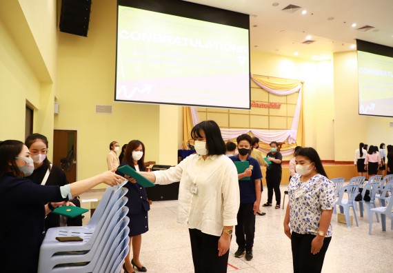 ภาพกิจกรรม  บรรยากาศการฝึกซ้อมพระราชทานปริญญาบัตรประจำปี 2565 กลุ่มย่อย คณะวิทยาศาสตร์และเทคโนโลยีมหาวิทยาลัยราชภัฎกำแพงเพชร