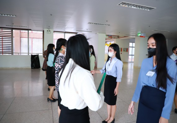 ภาพกิจกรรม  บรรยากาศการฝึกซ้อมพระราชทานปริญญาบัตรประจำปี 2565 กลุ่มย่อย คณะวิทยาศาสตร์และเทคโนโลยีมหาวิทยาลัยราชภัฎกำแพงเพชร