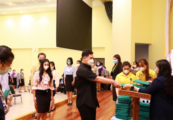 ภาพกิจกรรม  บรรยากาศการฝึกซ้อมพระราชทานปริญญาบัตรประจำปี 2565 กลุ่มย่อย คณะวิทยาศาสตร์และเทคโนโลยีมหาวิทยาลัยราชภัฎกำแพงเพชร