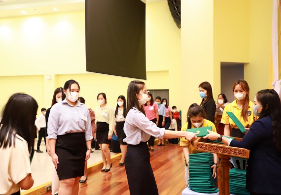 ภาพกิจกรรม  บรรยากาศการฝึกซ้อมพระราชทานปริญญาบัตรประจำปี 2565 กลุ่มย่อย คณะวิทยาศาสตร์และเทคโนโลยีมหาวิทยาลัยราชภัฎกำแพงเพชร