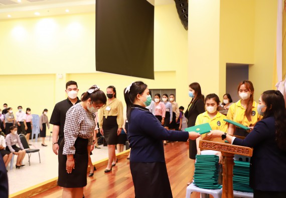 ภาพกิจกรรม  บรรยากาศการฝึกซ้อมพระราชทานปริญญาบัตรประจำปี 2565 กลุ่มย่อย คณะวิทยาศาสตร์และเทคโนโลยีมหาวิทยาลัยราชภัฎกำแพงเพชร