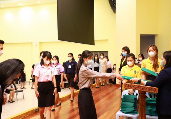 ภาพกิจกรรม  บรรยากาศการฝึกซ้อมพระราชทานปริญญาบัตรประจำปี 2565 กลุ่มย่อย คณะวิทยาศาสตร์และเทคโนโลยีมหาวิทยาลัยราชภัฎกำแพงเพชร