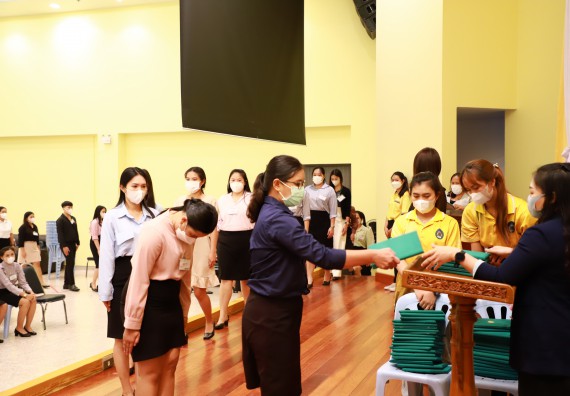 ภาพกิจกรรม  บรรยากาศการฝึกซ้อมพระราชทานปริญญาบัตรประจำปี 2565 กลุ่มย่อย คณะวิทยาศาสตร์และเทคโนโลยีมหาวิทยาลัยราชภัฎกำแพงเพชร