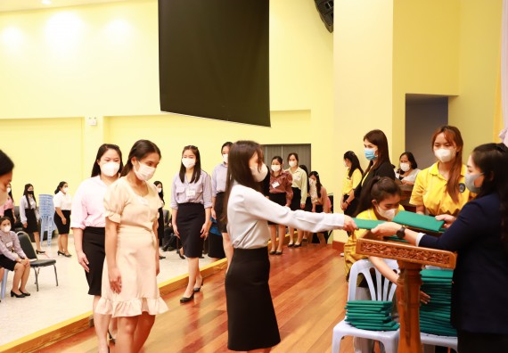 ภาพกิจกรรม  บรรยากาศการฝึกซ้อมพระราชทานปริญญาบัตรประจำปี 2565 กลุ่มย่อย คณะวิทยาศาสตร์และเทคโนโลยีมหาวิทยาลัยราชภัฎกำแพงเพชร