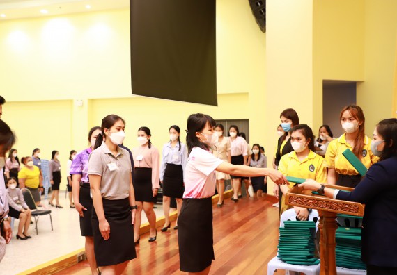 ภาพกิจกรรม  บรรยากาศการฝึกซ้อมพระราชทานปริญญาบัตรประจำปี 2565 กลุ่มย่อย คณะวิทยาศาสตร์และเทคโนโลยีมหาวิทยาลัยราชภัฎกำแพงเพชร