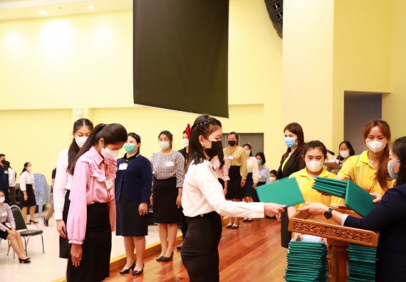 ภาพกิจกรรม  บรรยากาศการฝึกซ้อมพระราชทานปริญญาบัตรประจำปี 2565 กลุ่มย่อย คณะวิทยาศาสตร์และเทคโนโลยีมหาวิทยาลัยราชภัฎกำแพงเพชร