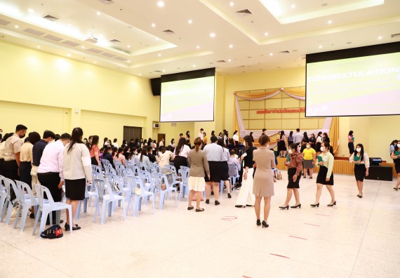 ภาพกิจกรรม  บรรยากาศการฝึกซ้อมพระราชทานปริญญาบัตรประจำปี 2565 กลุ่มย่อย คณะวิทยาศาสตร์และเทคโนโลยีมหาวิทยาลัยราชภัฎกำแพงเพชร