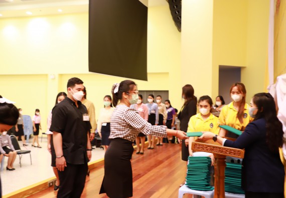 ภาพกิจกรรม  บรรยากาศการฝึกซ้อมพระราชทานปริญญาบัตรประจำปี 2565 กลุ่มย่อย คณะวิทยาศาสตร์และเทคโนโลยีมหาวิทยาลัยราชภัฎกำแพงเพชร