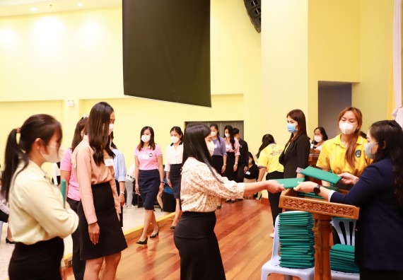 ภาพกิจกรรม  บรรยากาศการฝึกซ้อมพระราชทานปริญญาบัตรประจำปี 2565 กลุ่มย่อย คณะวิทยาศาสตร์และเทคโนโลยีมหาวิทยาลัยราชภัฎกำแพงเพชร