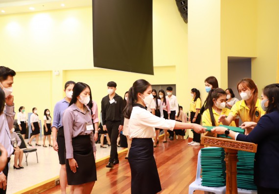 ภาพกิจกรรม  บรรยากาศการฝึกซ้อมพระราชทานปริญญาบัตรประจำปี 2565 กลุ่มย่อย คณะวิทยาศาสตร์และเทคโนโลยีมหาวิทยาลัยราชภัฎกำแพงเพชร