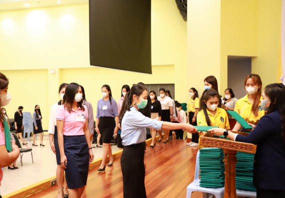 ภาพกิจกรรม  บรรยากาศการฝึกซ้อมพระราชทานปริญญาบัตรประจำปี 2565 กลุ่มย่อย คณะวิทยาศาสตร์และเทคโนโลยีมหาวิทยาลัยราชภัฎกำแพงเพชร