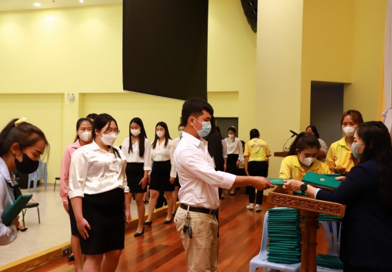 ภาพกิจกรรม  บรรยากาศการฝึกซ้อมพระราชทานปริญญาบัตรประจำปี 2565 กลุ่มย่อย คณะวิทยาศาสตร์และเทคโนโลยีมหาวิทยาลัยราชภัฎกำแพงเพชร