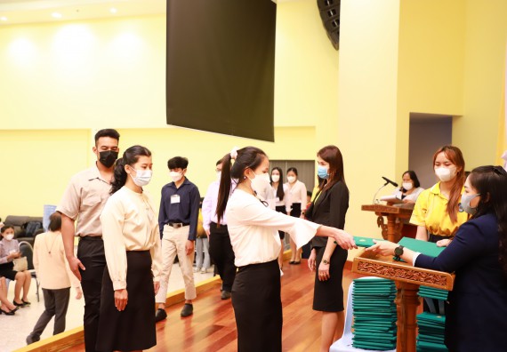 ภาพกิจกรรม  บรรยากาศการฝึกซ้อมพระราชทานปริญญาบัตรประจำปี 2565 กลุ่มย่อย คณะวิทยาศาสตร์และเทคโนโลยีมหาวิทยาลัยราชภัฎกำแพงเพชร