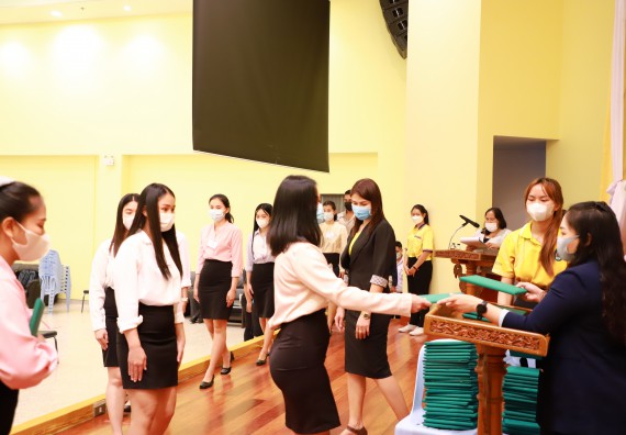 ภาพกิจกรรม  บรรยากาศการฝึกซ้อมพระราชทานปริญญาบัตรประจำปี 2565 กลุ่มย่อย คณะวิทยาศาสตร์และเทคโนโลยีมหาวิทยาลัยราชภัฎกำแพงเพชร