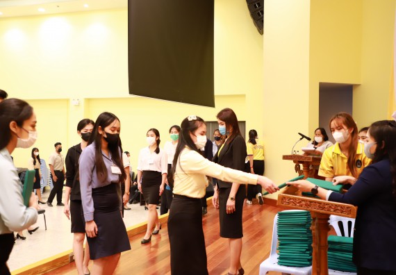 ภาพกิจกรรม  บรรยากาศการฝึกซ้อมพระราชทานปริญญาบัตรประจำปี 2565 กลุ่มย่อย คณะวิทยาศาสตร์และเทคโนโลยีมหาวิทยาลัยราชภัฎกำแพงเพชร