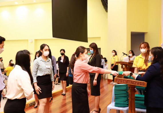 ภาพกิจกรรม  บรรยากาศการฝึกซ้อมพระราชทานปริญญาบัตรประจำปี 2565 กลุ่มย่อย คณะวิทยาศาสตร์และเทคโนโลยีมหาวิทยาลัยราชภัฎกำแพงเพชร