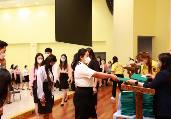 ภาพกิจกรรม  บรรยากาศการฝึกซ้อมพระราชทานปริญญาบัตรประจำปี 2565 กลุ่มย่อย คณะวิทยาศาสตร์และเทคโนโลยีมหาวิทยาลัยราชภัฎกำแพงเพชร