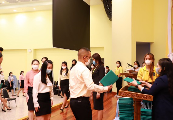 ภาพกิจกรรม  บรรยากาศการฝึกซ้อมพระราชทานปริญญาบัตรประจำปี 2565 กลุ่มย่อย คณะวิทยาศาสตร์และเทคโนโลยีมหาวิทยาลัยราชภัฎกำแพงเพชร