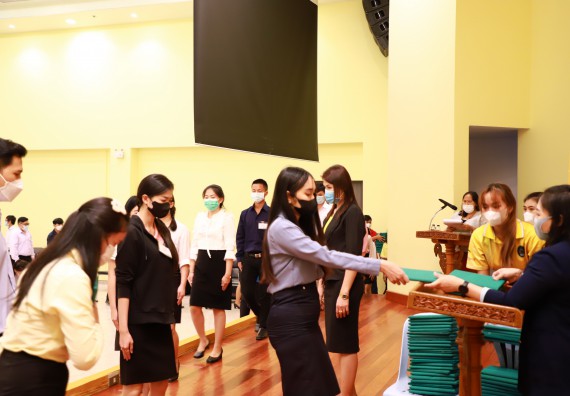 ภาพกิจกรรม  บรรยากาศการฝึกซ้อมพระราชทานปริญญาบัตรประจำปี 2565 กลุ่มย่อย คณะวิทยาศาสตร์และเทคโนโลยีมหาวิทยาลัยราชภัฎกำแพงเพชร