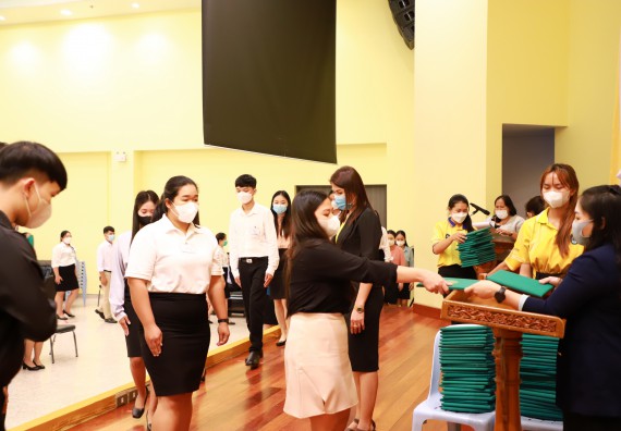 ภาพกิจกรรม  บรรยากาศการฝึกซ้อมพระราชทานปริญญาบัตรประจำปี 2565 กลุ่มย่อย คณะวิทยาศาสตร์และเทคโนโลยีมหาวิทยาลัยราชภัฎกำแพงเพชร