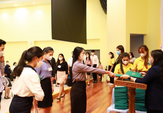 ภาพกิจกรรม  บรรยากาศการฝึกซ้อมพระราชทานปริญญาบัตรประจำปี 2565 กลุ่มย่อย คณะวิทยาศาสตร์และเทคโนโลยีมหาวิทยาลัยราชภัฎกำแพงเพชร