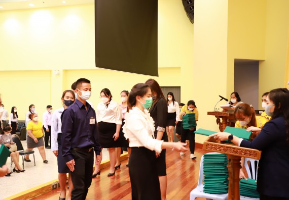 ภาพกิจกรรม  บรรยากาศการฝึกซ้อมพระราชทานปริญญาบัตรประจำปี 2565 กลุ่มย่อย คณะวิทยาศาสตร์และเทคโนโลยีมหาวิทยาลัยราชภัฎกำแพงเพชร