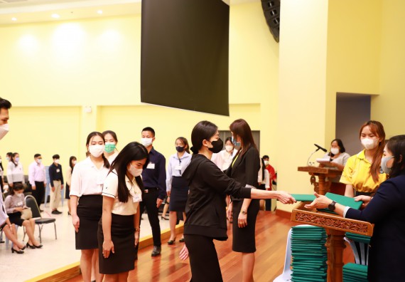 ภาพกิจกรรม  บรรยากาศการฝึกซ้อมพระราชทานปริญญาบัตรประจำปี 2565 กลุ่มย่อย คณะวิทยาศาสตร์และเทคโนโลยีมหาวิทยาลัยราชภัฎกำแพงเพชร