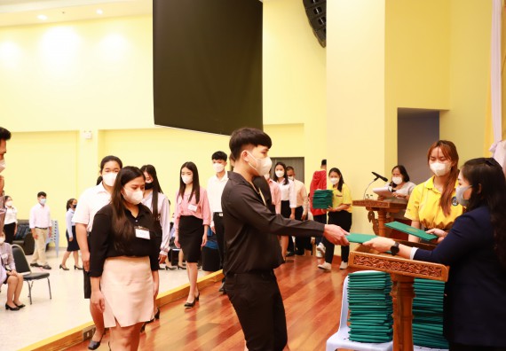 ภาพกิจกรรม  บรรยากาศการฝึกซ้อมพระราชทานปริญญาบัตรประจำปี 2565 กลุ่มย่อย คณะวิทยาศาสตร์และเทคโนโลยีมหาวิทยาลัยราชภัฎกำแพงเพชร