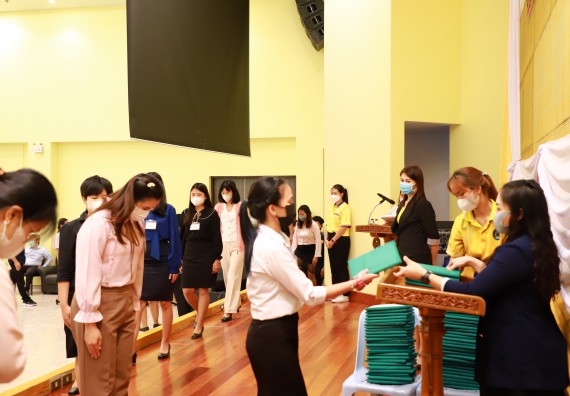 ภาพกิจกรรม  บรรยากาศการฝึกซ้อมพระราชทานปริญญาบัตรประจำปี 2565 กลุ่มย่อย คณะวิทยาศาสตร์และเทคโนโลยีมหาวิทยาลัยราชภัฎกำแพงเพชร