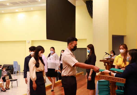 ภาพกิจกรรม  บรรยากาศการฝึกซ้อมพระราชทานปริญญาบัตรประจำปี 2565 กลุ่มย่อย คณะวิทยาศาสตร์และเทคโนโลยีมหาวิทยาลัยราชภัฎกำแพงเพชร