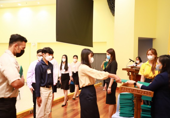 ภาพกิจกรรม  บรรยากาศการฝึกซ้อมพระราชทานปริญญาบัตรประจำปี 2565 กลุ่มย่อย คณะวิทยาศาสตร์และเทคโนโลยีมหาวิทยาลัยราชภัฎกำแพงเพชร