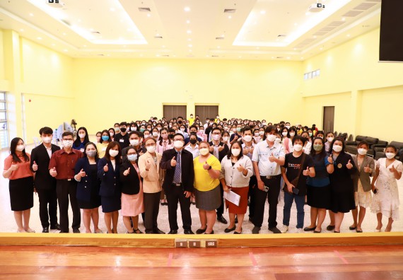 ภาพกิจกรรม  บรรยากาศการฝึกซ้อมพระราชทานปริญญาบัตรประจำปี 2565 กลุ่มย่อย คณะวิทยาศาสตร์และเทคโนโลยีมหาวิทยาลัยราชภัฎกำแพงเพชร