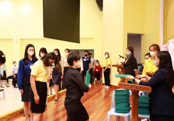 ภาพกิจกรรม  บรรยากาศการฝึกซ้อมพระราชทานปริญญาบัตรประจำปี 2565 กลุ่มย่อย คณะวิทยาศาสตร์และเทคโนโลยีมหาวิทยาลัยราชภัฎกำแพงเพชร