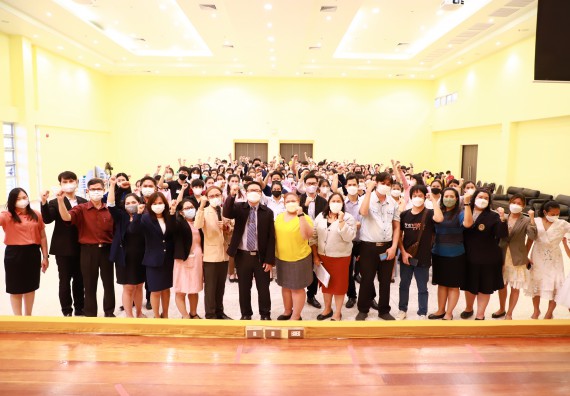 ภาพกิจกรรม  บรรยากาศการฝึกซ้อมพระราชทานปริญญาบัตรประจำปี 2565 กลุ่มย่อย คณะวิทยาศาสตร์และเทคโนโลยีมหาวิทยาลัยราชภัฎกำแพงเพชร