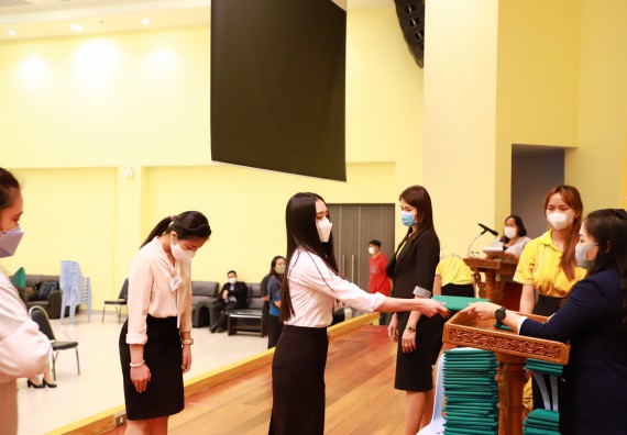 ภาพกิจกรรม  บรรยากาศการฝึกซ้อมพระราชทานปริญญาบัตรประจำปี 2565 กลุ่มย่อย คณะวิทยาศาสตร์และเทคโนโลยีมหาวิทยาลัยราชภัฎกำแพงเพชร