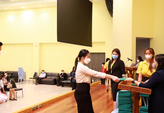 ภาพกิจกรรม  บรรยากาศการฝึกซ้อมพระราชทานปริญญาบัตรประจำปี 2565 กลุ่มย่อย คณะวิทยาศาสตร์และเทคโนโลยีมหาวิทยาลัยราชภัฎกำแพงเพชร