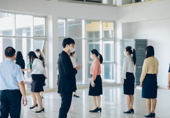 ภาพกิจกรรม  บรรยากาศการฝึกซ้อมพระราชทานปริญญาบัตรประจำปี 2565 กลุ่มย่อย คณะวิทยาศาสตร์และเทคโนโลยีมหาวิทยาลัยราชภัฎกำแพงเพชร