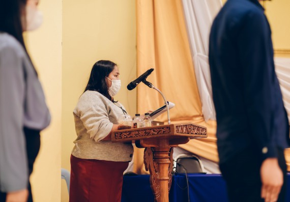 ภาพกิจกรรม  บรรยากาศการฝึกซ้อมพระราชทานปริญญาบัตรประจำปี 2565 กลุ่มย่อย คณะวิทยาศาสตร์และเทคโนโลยีมหาวิทยาลัยราชภัฎกำแพงเพชร