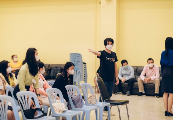 ภาพกิจกรรม  บรรยากาศการฝึกซ้อมพระราชทานปริญญาบัตรประจำปี 2565 กลุ่มย่อย คณะวิทยาศาสตร์และเทคโนโลยีมหาวิทยาลัยราชภัฎกำแพงเพชร