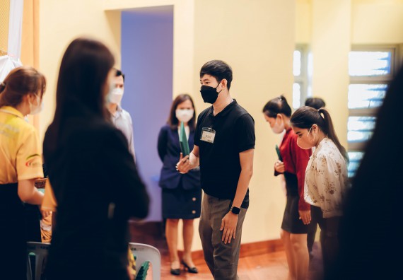 ภาพกิจกรรม  บรรยากาศการฝึกซ้อมพระราชทานปริญญาบัตรประจำปี 2565 กลุ่มย่อย คณะวิทยาศาสตร์และเทคโนโลยีมหาวิทยาลัยราชภัฎกำแพงเพชร