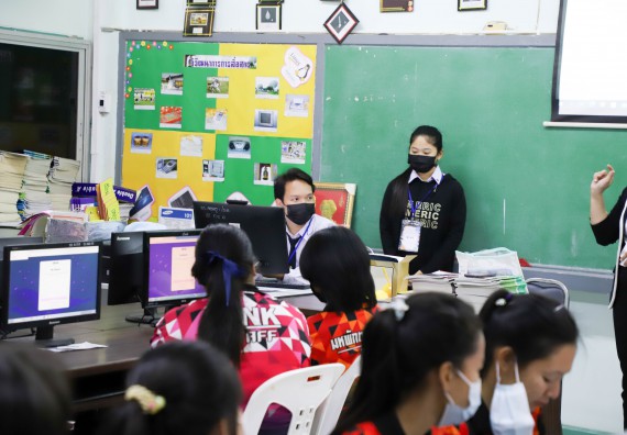 ภาพกิจกรรม  คณะวิทยาศาสตร์และเทคโนโลยี จัดกิจกรรมค่ายวิทยาศาสตร์สัญจร ปีการศึกษา 2565  โรงเรียนบ่อแก้ววิทยา