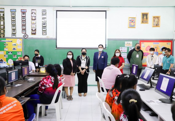 ภาพกิจกรรม  คณะวิทยาศาสตร์และเทคโนโลยี จัดกิจกรรมค่ายวิทยาศาสตร์สัญจร ปีการศึกษา 2565  โรงเรียนบ่อแก้ววิทยา