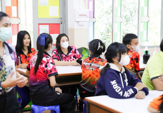 ภาพกิจกรรม  คณะวิทยาศาสตร์และเทคโนโลยี จัดกิจกรรมค่ายวิทยาศาสตร์สัญจร ปีการศึกษา 2565  โรงเรียนบ่อแก้ววิทยา