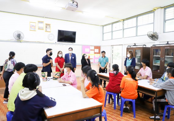 ภาพกิจกรรม  คณะวิทยาศาสตร์และเทคโนโลยี จัดกิจกรรมค่ายวิทยาศาสตร์สัญจร ปีการศึกษา 2565  โรงเรียนบ่อแก้ววิทยา