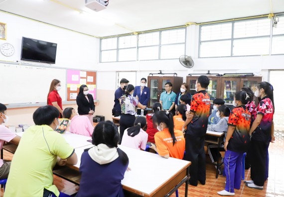 ภาพกิจกรรม  คณะวิทยาศาสตร์และเทคโนโลยี จัดกิจกรรมค่ายวิทยาศาสตร์สัญจร ปีการศึกษา 2565  โรงเรียนบ่อแก้ววิทยา