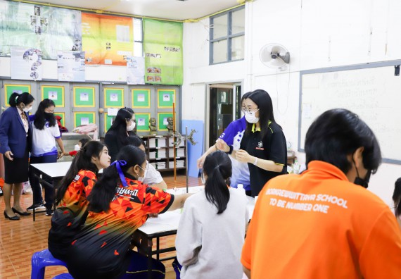 ภาพกิจกรรม  คณะวิทยาศาสตร์และเทคโนโลยี จัดกิจกรรมค่ายวิทยาศาสตร์สัญจร ปีการศึกษา 2565  โรงเรียนบ่อแก้ววิทยา