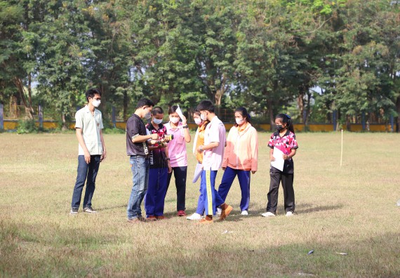 ภาพกิจกรรม  คณะวิทยาศาสตร์และเทคโนโลยี จัดกิจกรรมค่ายวิทยาศาสตร์สัญจร ปีการศึกษา 2565  โรงเรียนบ่อแก้ววิทยา