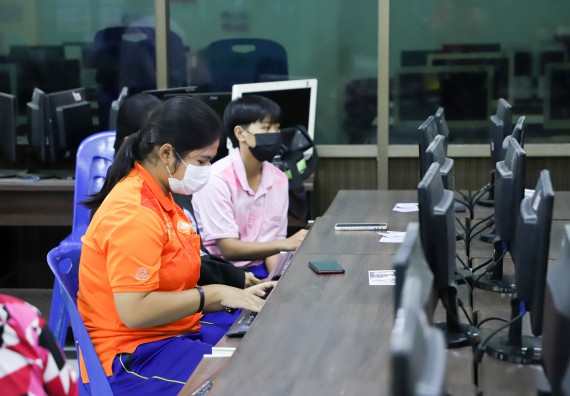 ภาพกิจกรรม  คณะวิทยาศาสตร์และเทคโนโลยี จัดกิจกรรมค่ายวิทยาศาสตร์สัญจร ปีการศึกษา 2565  โรงเรียนบ่อแก้ววิทยา